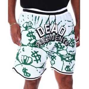 DEAD PRESIDENTS 1995 Men’s Headgear Basketball Athletic Shorts